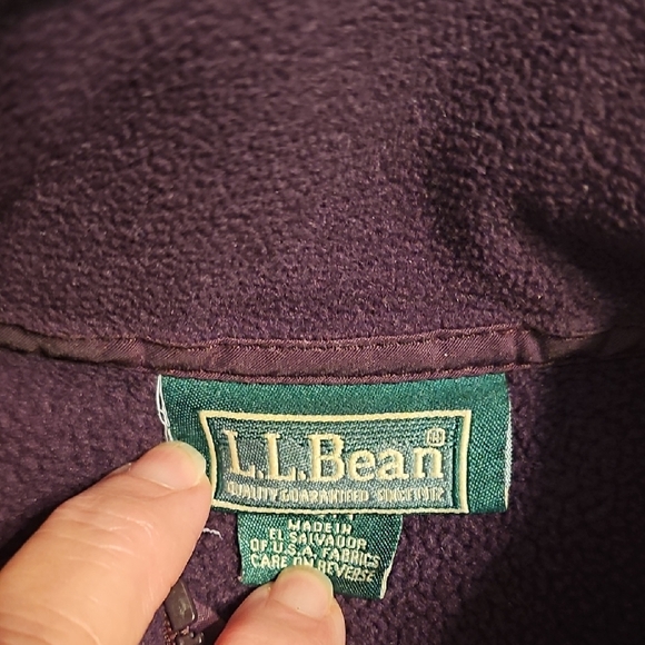 L.L. Bean Deep Purple Polartec Womens Fleece Vest - Picture 2 of 6